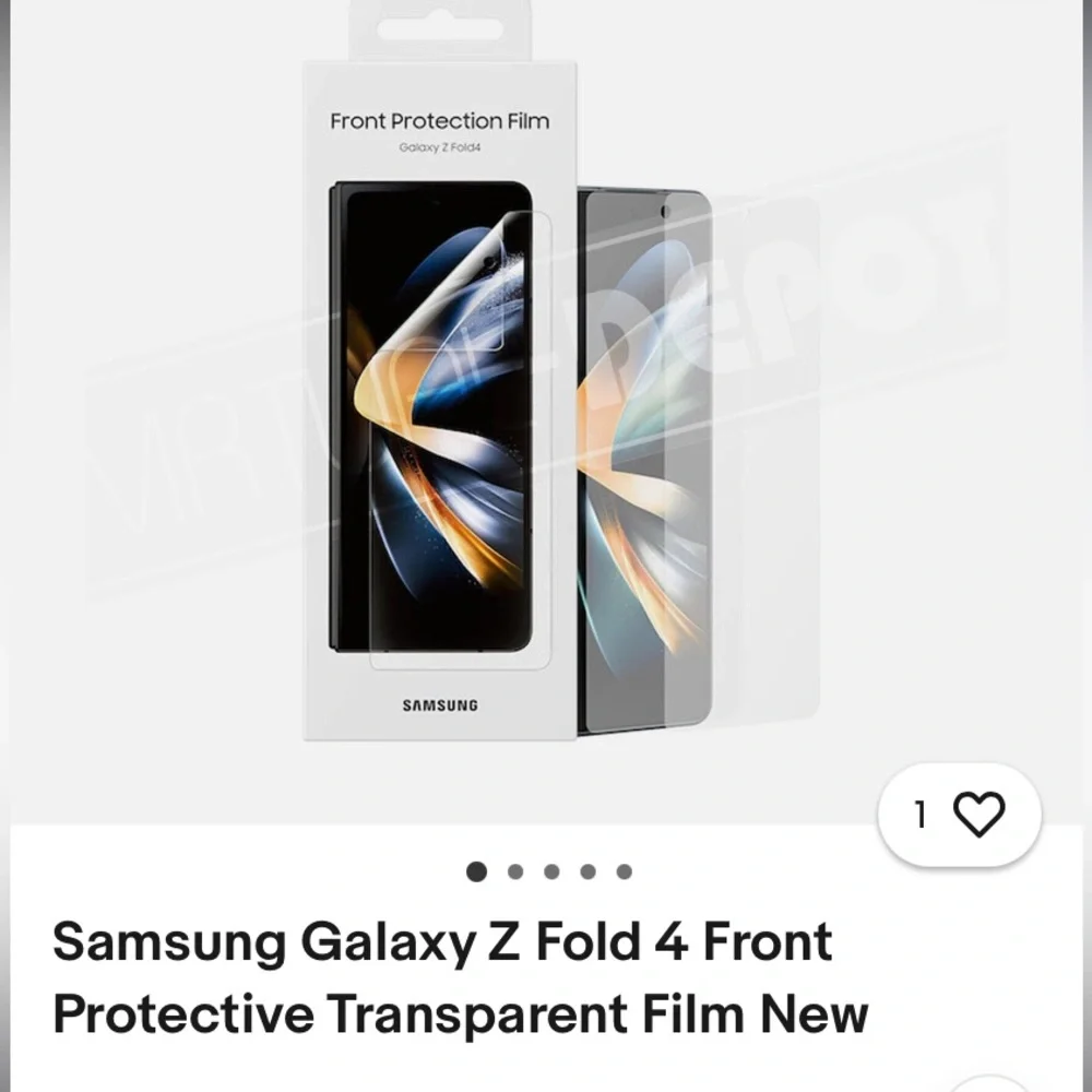 Samsung Galaxy Z fold four front protective transparent film NEW